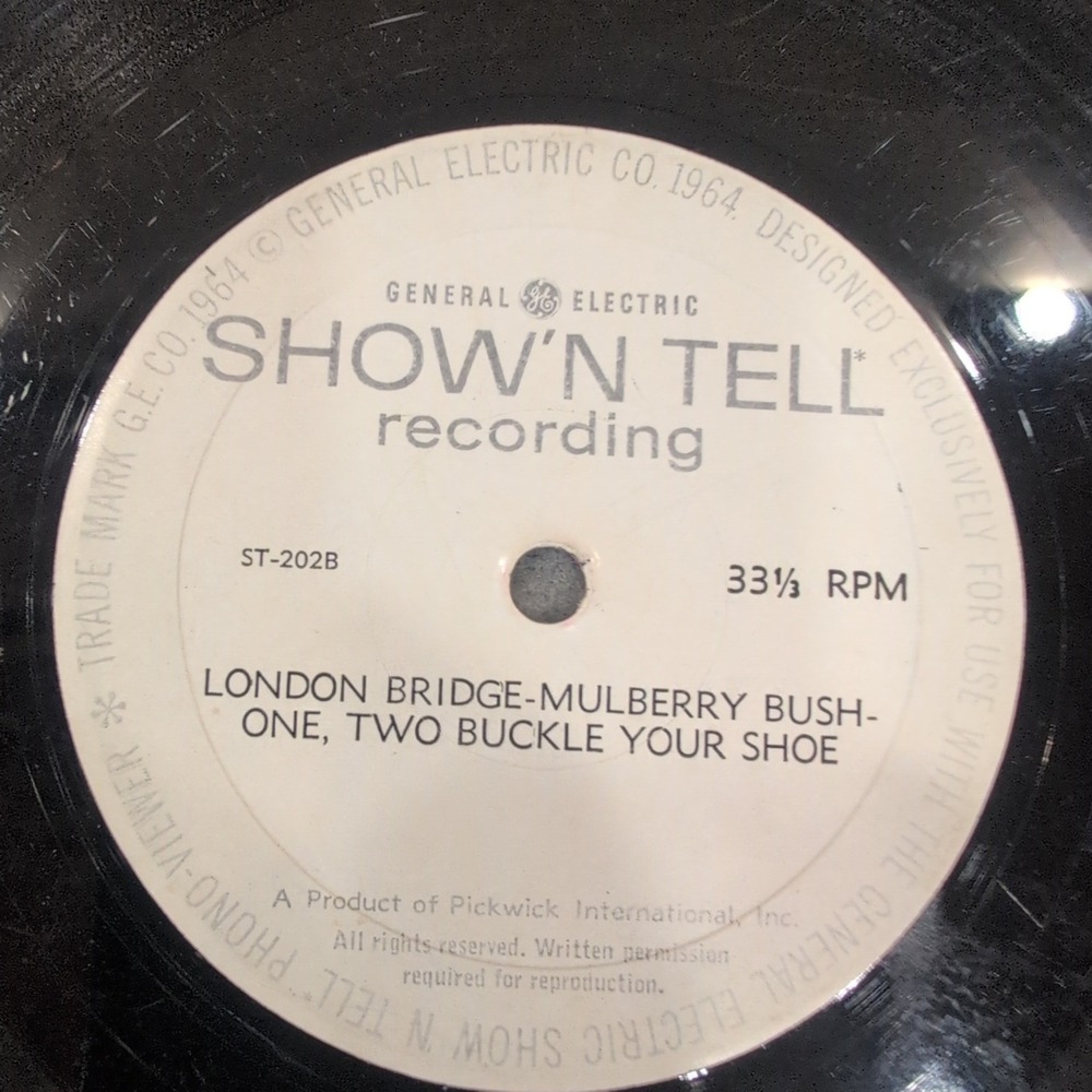 8 General Electric Show'N Tell 33 RPM Records Childrens Stories Songs Lot 1964 - Picture 2 of 2